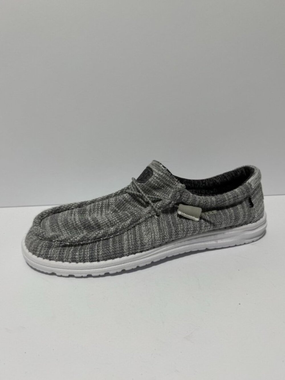 Hey Dude Mens Wally Stretch Mix Loafer Grey Size 12 M